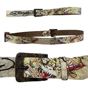 Ed Hardy Women's Multi and Cream Belt